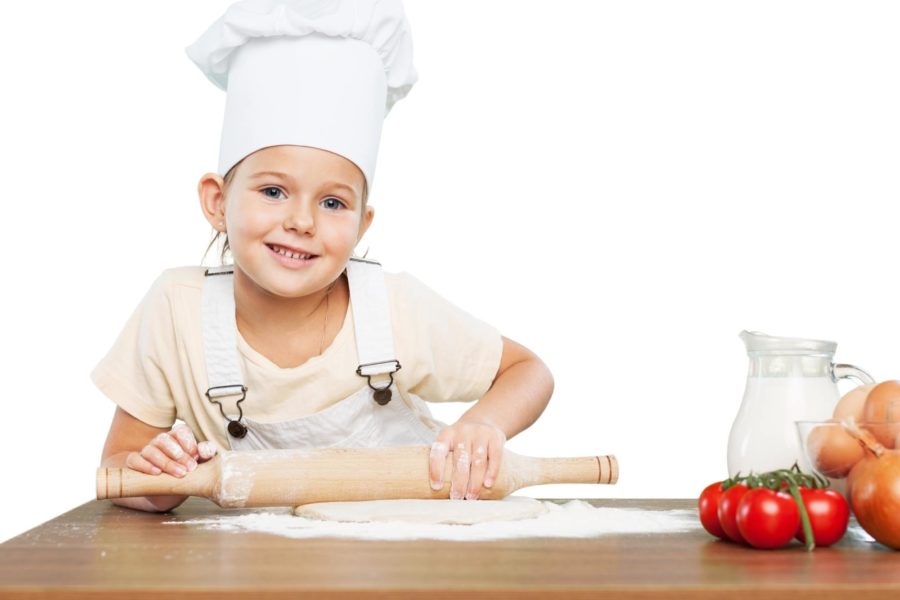 child with aspergers baking in a generalized setting
